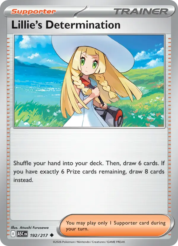 Lillie's Determination, Pokémon card