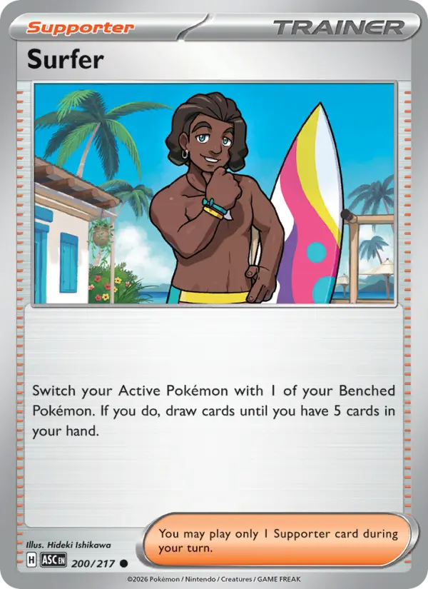 Surfer, Pokémon card