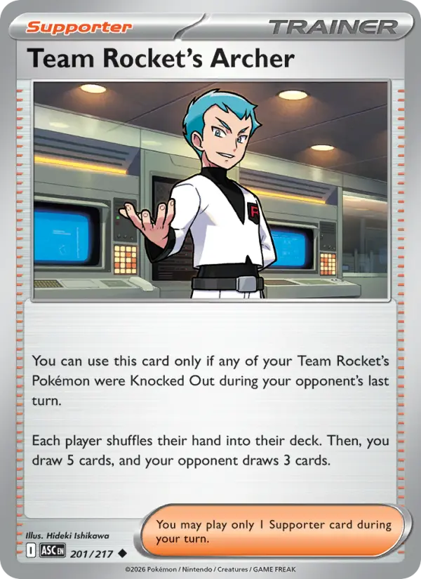 Team Rocket's Archer, Pokémon card
