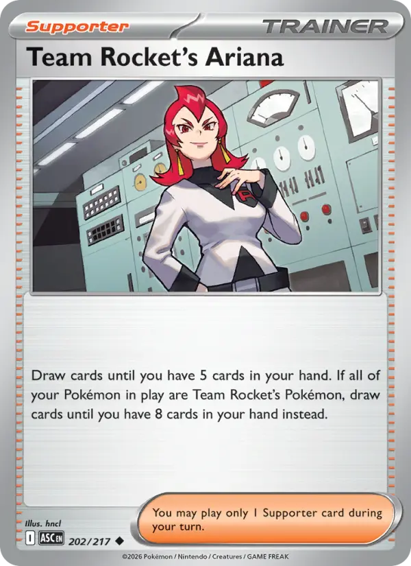 Team Rocket's Ariana, Pokémon card