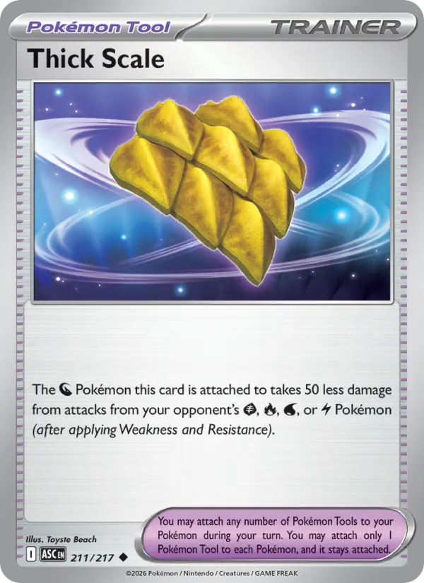 Thick Scale, Pokémon card