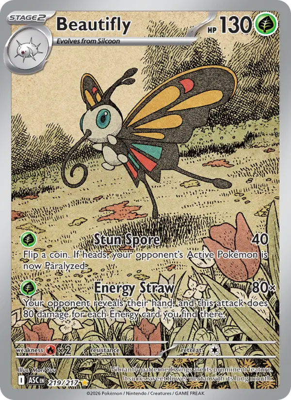 Beautifly, Pokémon card