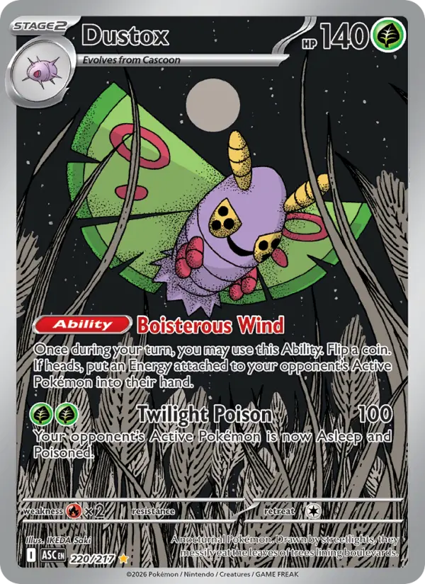 Dustox, Pokémon card