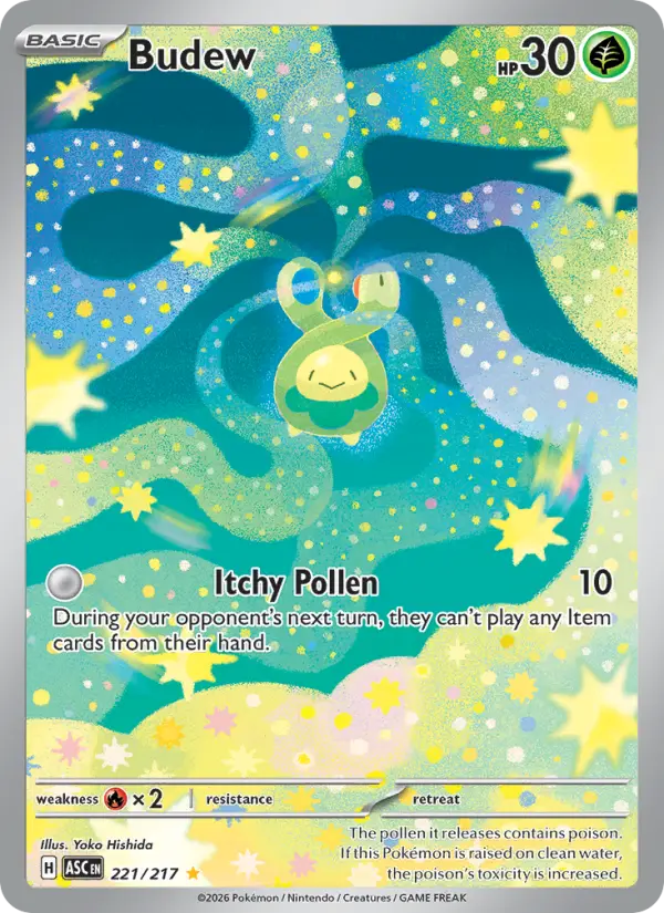 Budew, Pokémon card