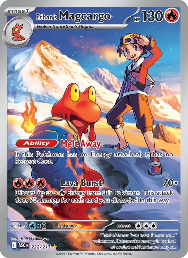 Ethan's Magcargo, Pokémon card