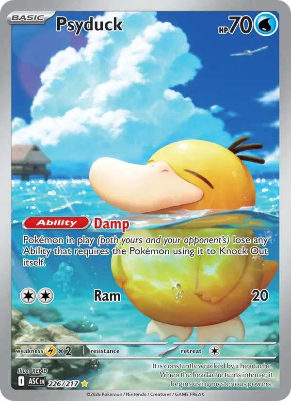 Psyduck, Pokémon card