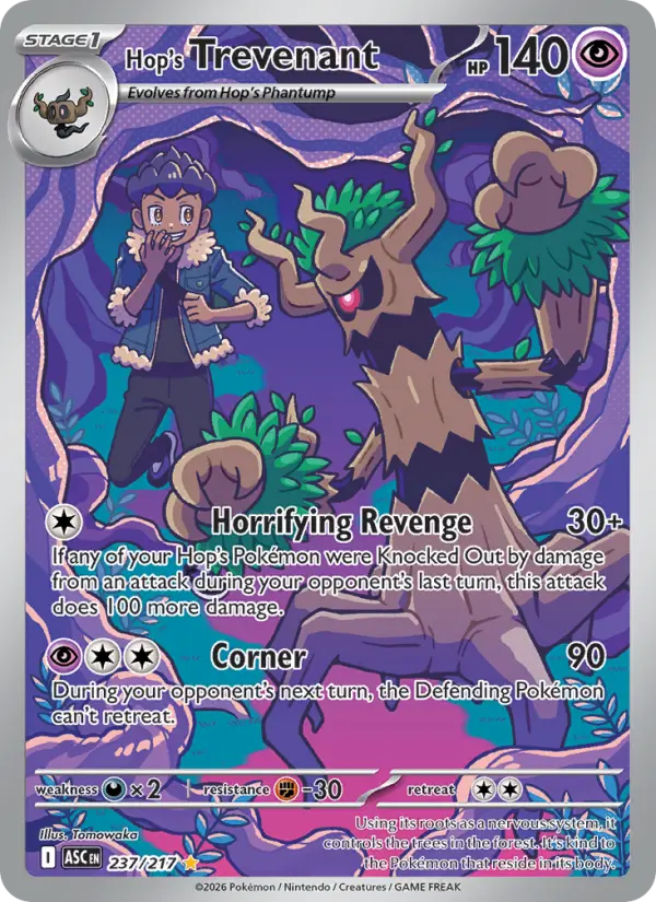 Hop's Trevenant, Pokémon card