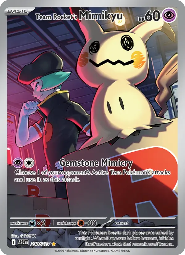 Team Rocket's Mimikyu, Pokémon card
