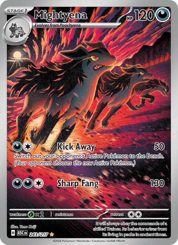 Mightyena, Pokémon card