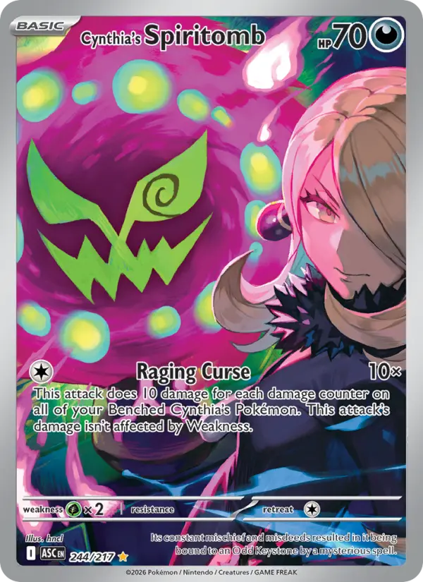 Cynthia's Spiritomb, Pokémon card