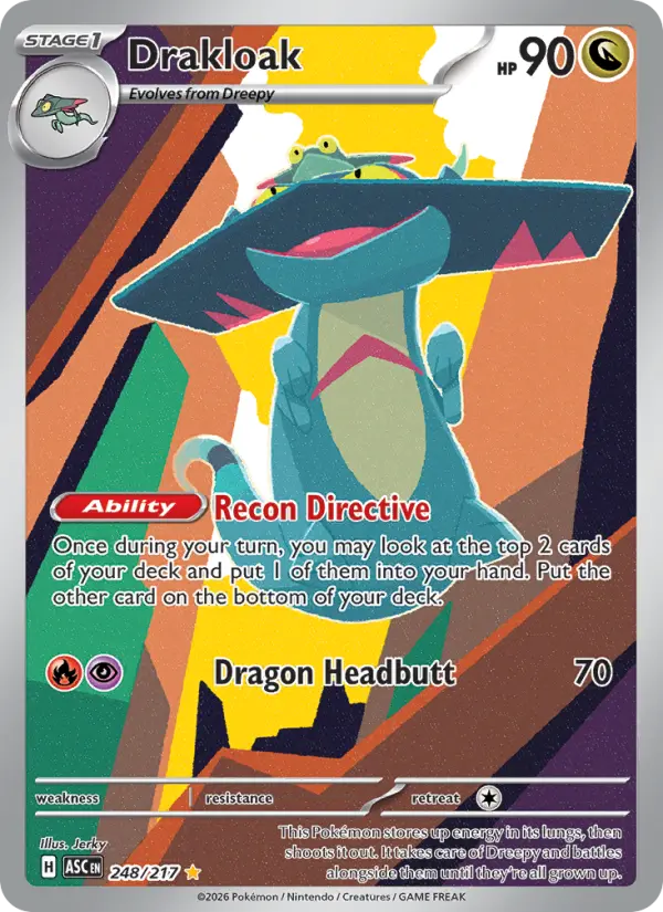 Drakloak, Pokémon card