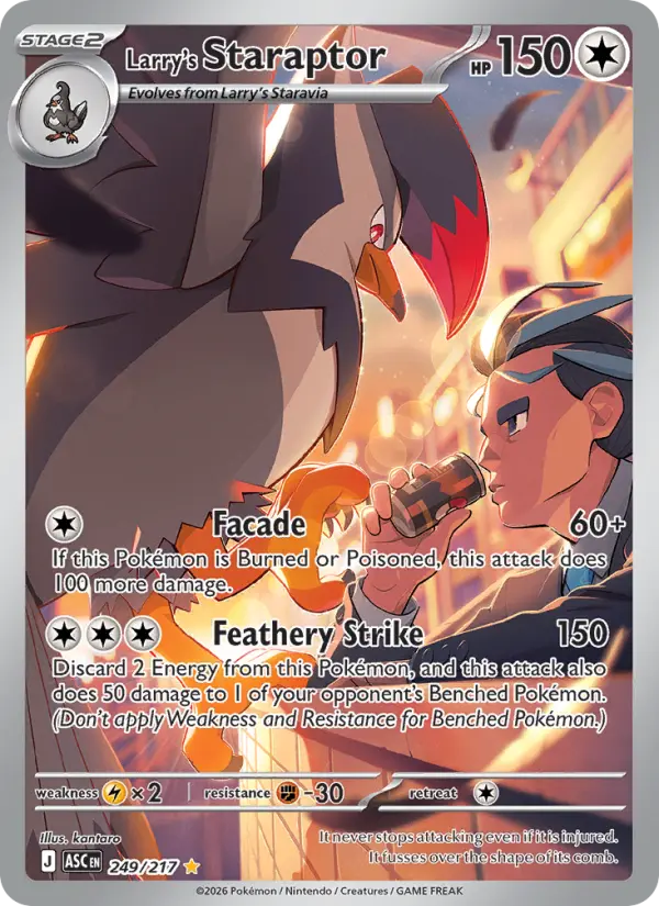 Larry's Staraptor, Pokémon card