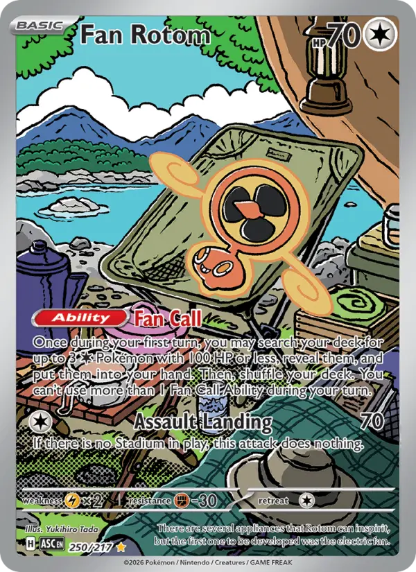 Fan Rotom, Pokémon card