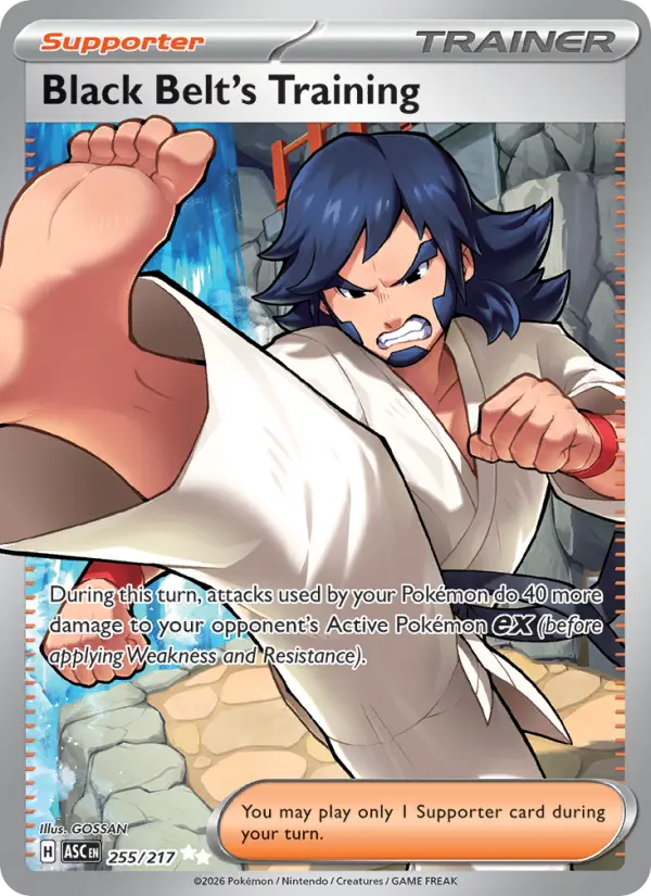 Black Belt's Training, Pokémon card