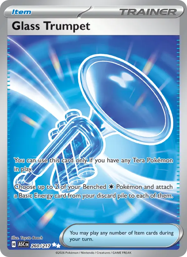 Glass Trumpet, Pokémon card