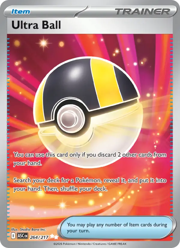 Ultra Ball, Pokémon card