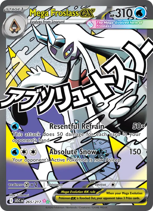 Mega Froslass ex, Pokémon card