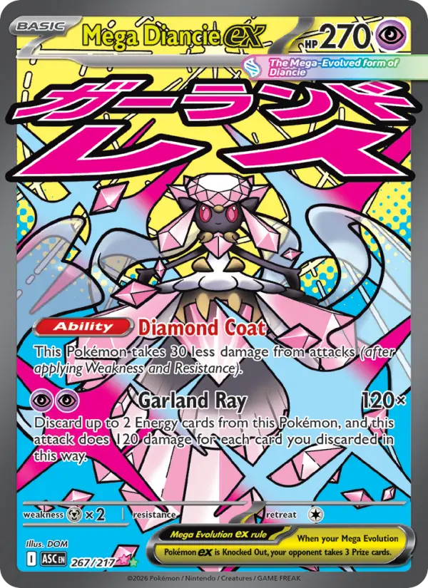 Mega Diancie ex, Pokémon card