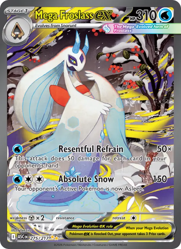 Mega Froslass ex, Pokémon card