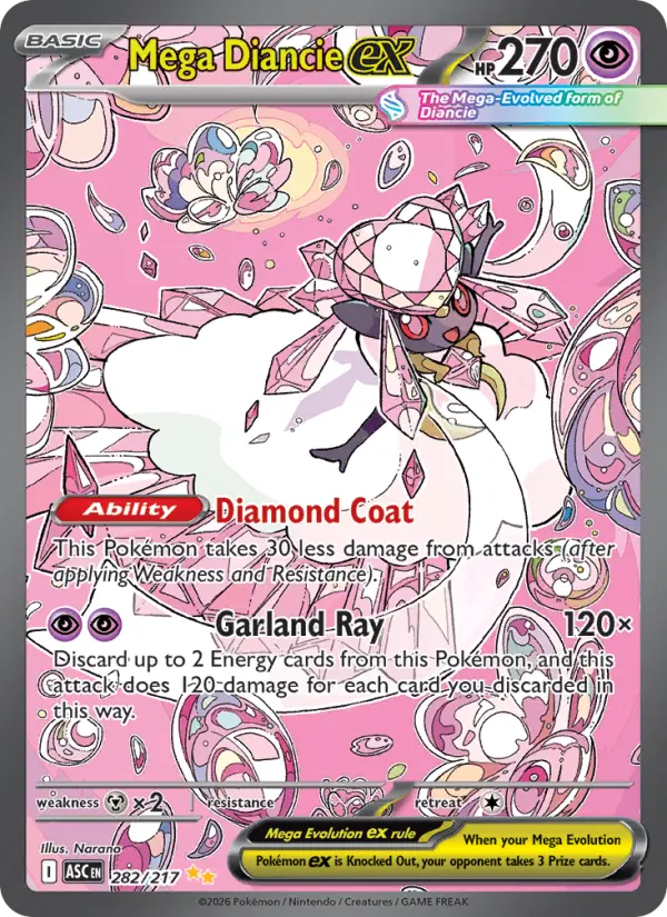 Mega Diancie ex, Pokémon card
