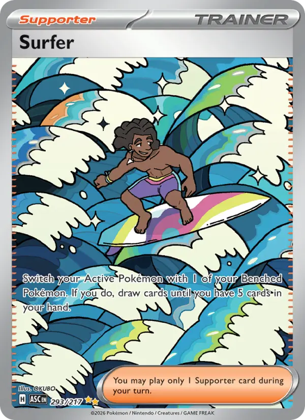 Surfer, Pokémon card