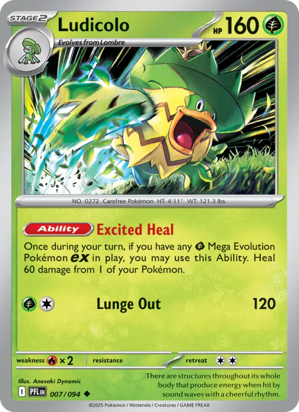Ludicolo, Pokémon card