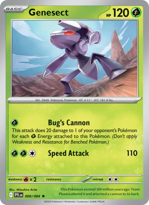 Genesect, Pokémon card