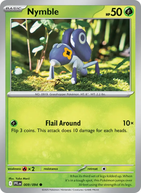 Nymble, Pokémon card