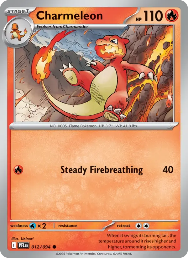 Charmeleon, Pokémon card