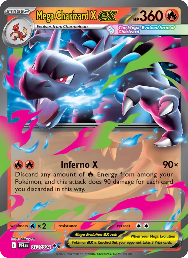 Mega Charizard X ex, Pokémon card