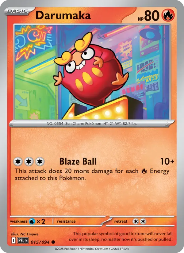 Darumaka, Pokémon card