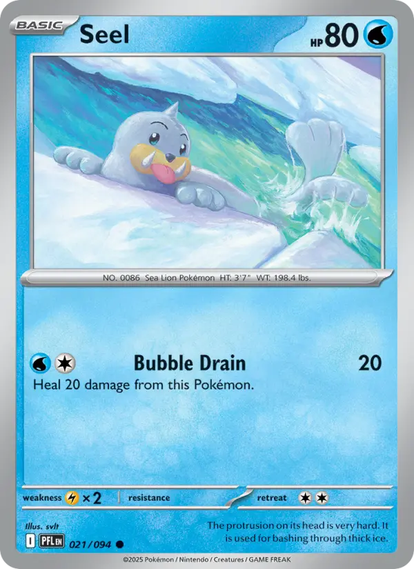 Seel, Pokémon card