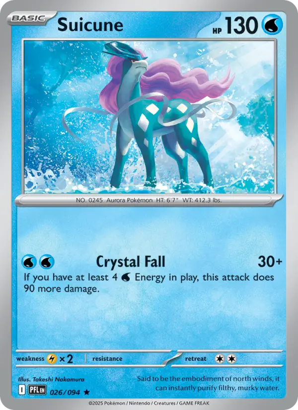 Suicune, Pokémon card