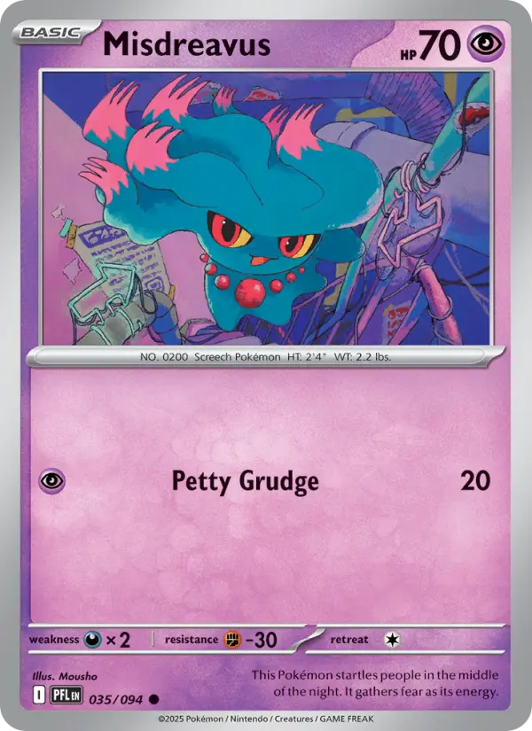Misdreavus, Pokémon card