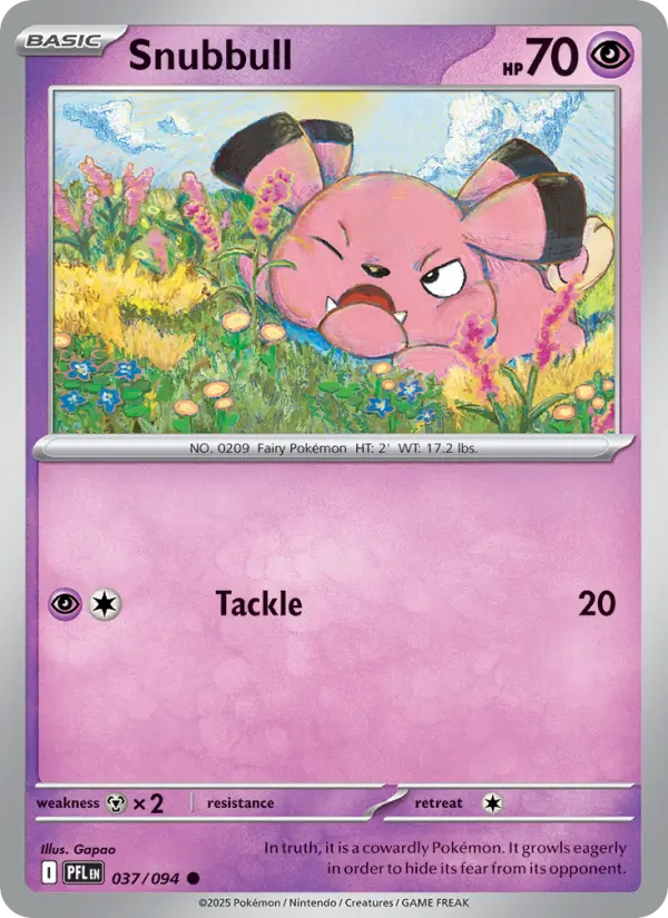 Snubbull, Pokémon card
