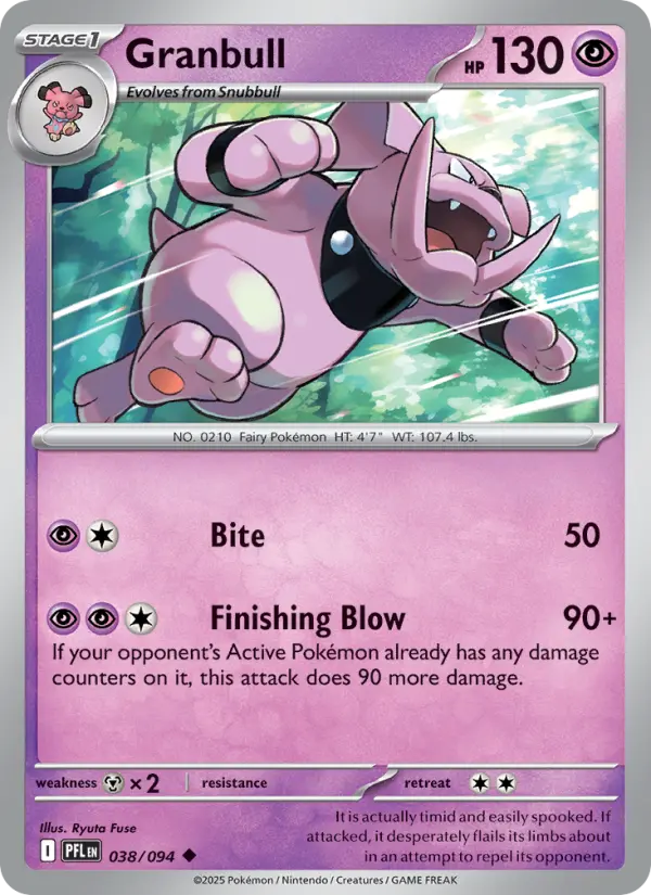 Granbull, Pokémon card