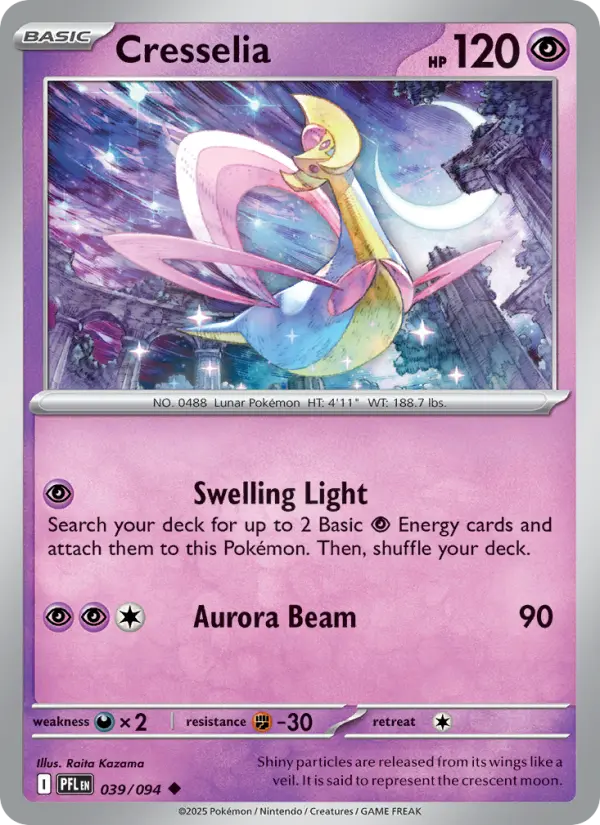 Cresselia, Pokémon card