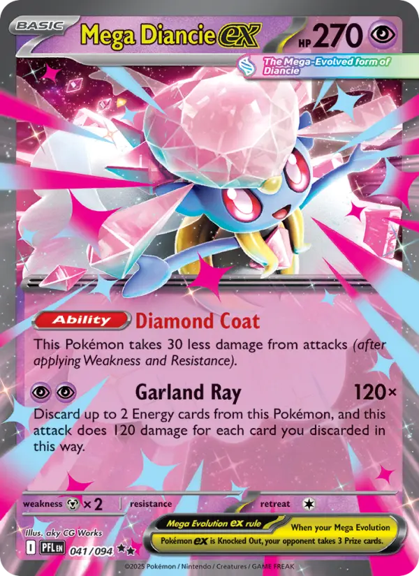 Mega Diancie ex, Pokémon card