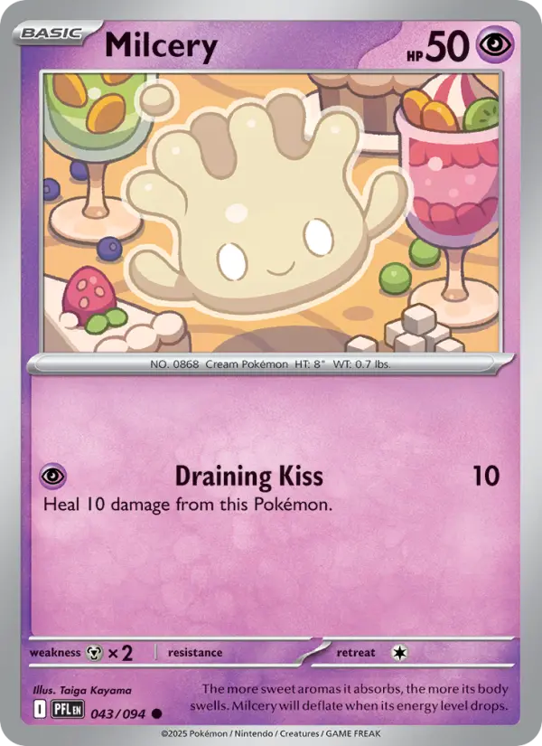 Milcery, Pokémon card