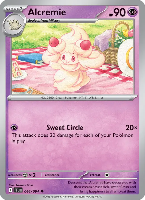 Alcremie, Pokémon card