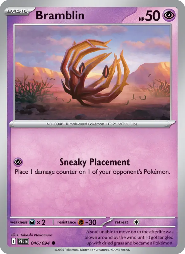 Bramblin, Pokémon card
