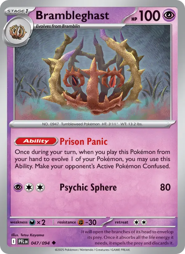 Brambleghast, Pokémon card