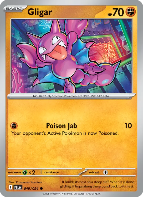 Gligar, Pokémon card