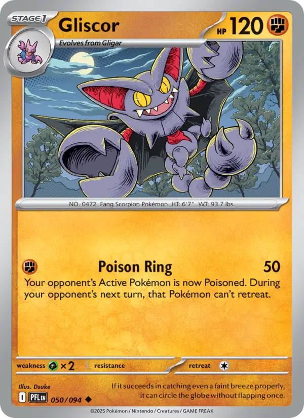 Gliscor, Pokémon card