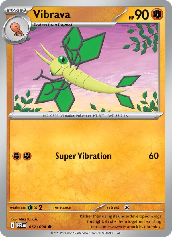 Vibrava, Pokémon card