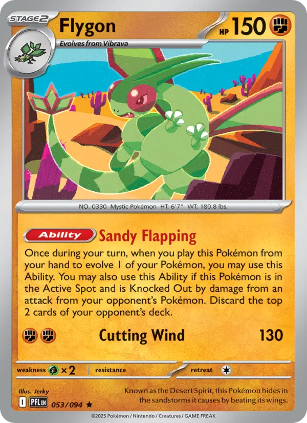 Flygon, Pokémon card