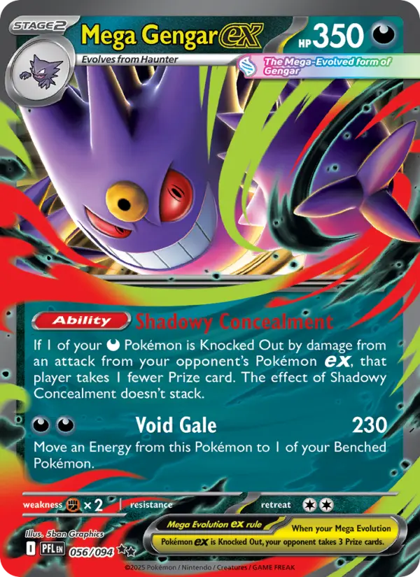 Mega Gengar ex, Pokémon card