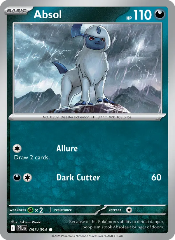 Absol, Pokémon card