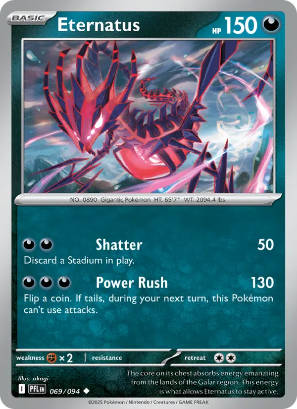 Eternatus, Pokémon card