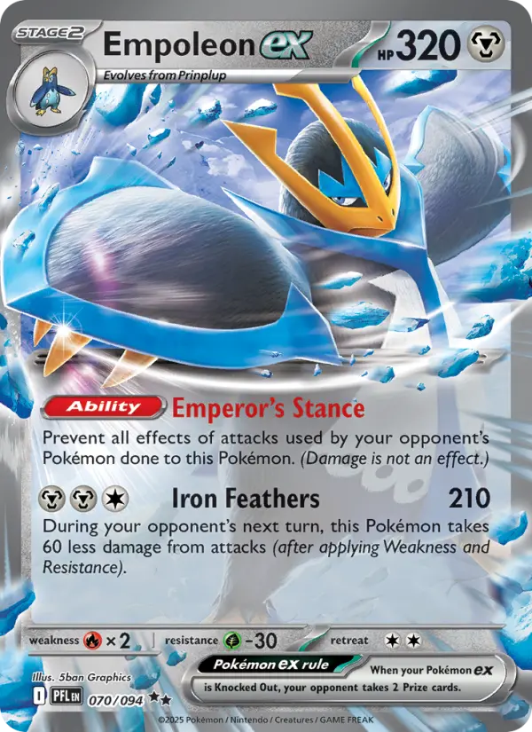 Empoleon ex, Pokémon card